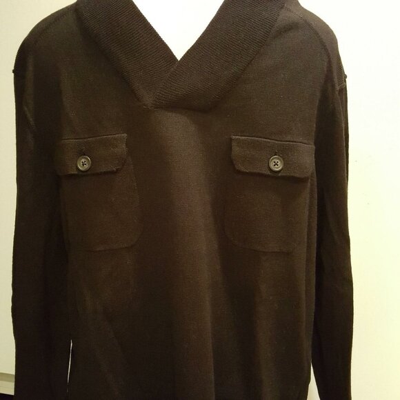 Marc Anthony Mens Sweater XL Black Pullover New - Picture 2 of 5
